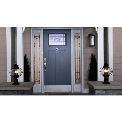 Portsmouth 3 Light 16 inch Oil Rubbed Bronze Outdoor Pole/Post Lantern