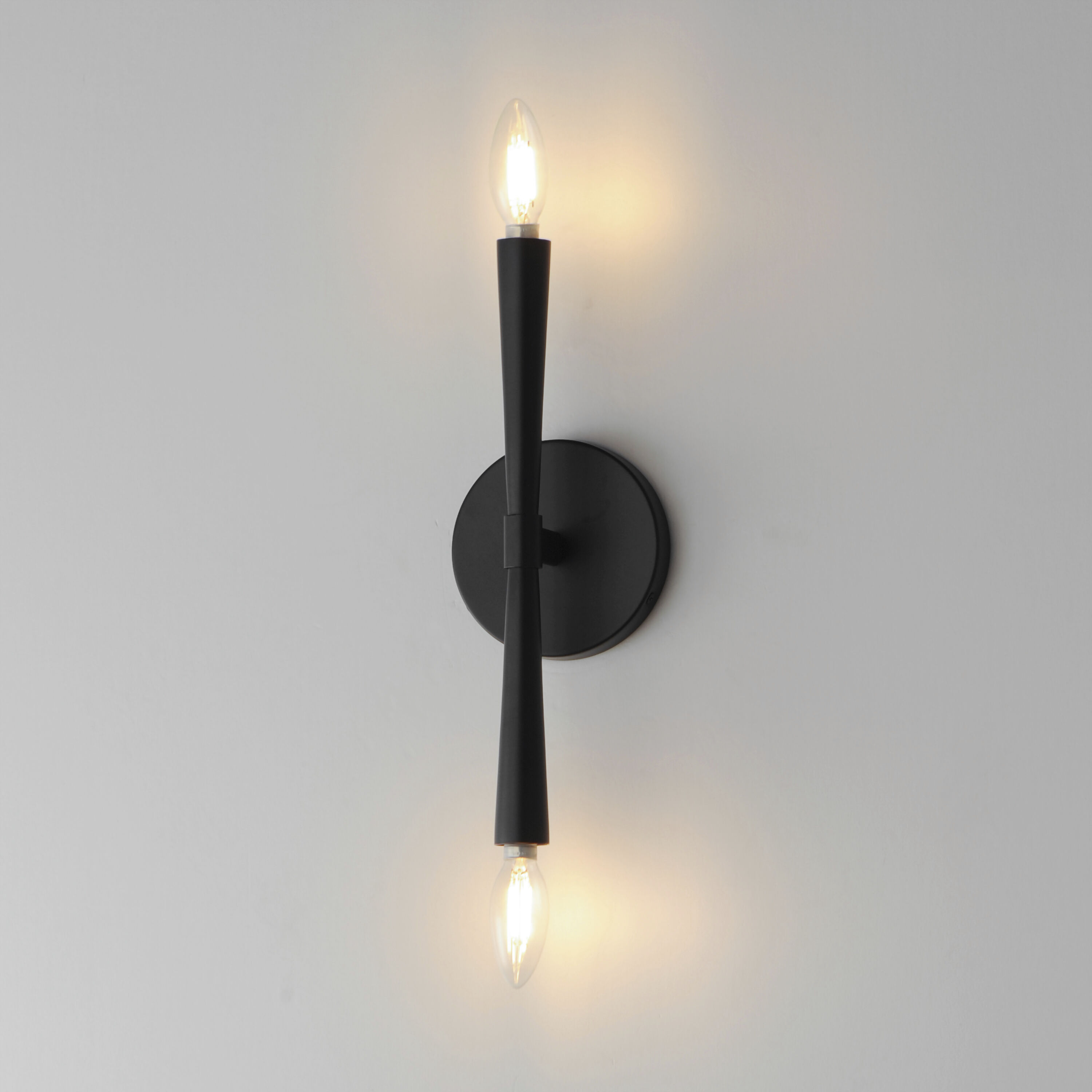 Rome 2 Light 5 inch Black ADA Wall Sconce Wall Light