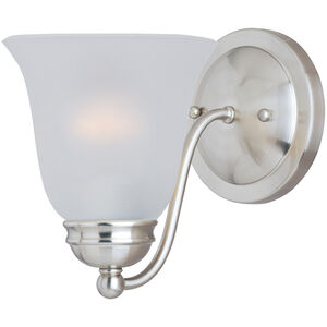 Basix 1 Light 6 inch Satin Nickel Wall Sconce Wall Light in Frosted