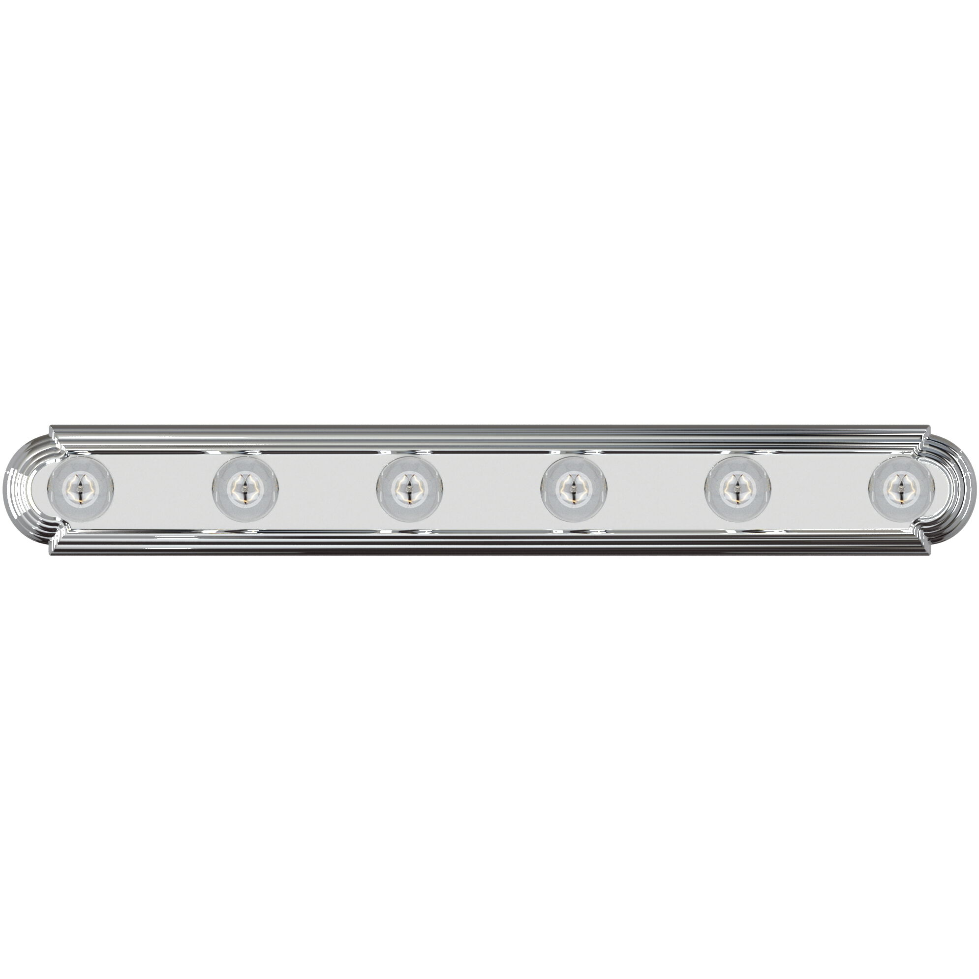 Essentials - 712x 6 Light 36 inch Polished Chrome Bath Light Wall Light