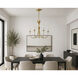 Paloma 5 Light 26 inch Gold Leaf Chandelier Ceiling Light