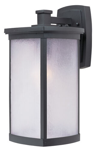 Terrace 1 Light 16 inch Bronze Outdoor Wall Mount in Frosted Seedy