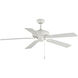 Super-Max 52 inch Matte White Indoor Ceiling Fan