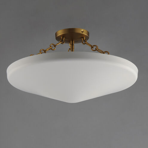 Artemis 3 Light 19.75 inch Natural Aged Brass Invert Bowl Pendant Ceiling Light