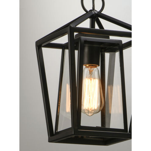 Artisan 1 Light 8 inch Black Outdoor Hanging Lantern