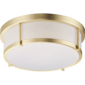Rogue LED 13 inch Satin Brass Flush Mount Ceiling Light
