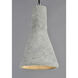 Crete LED 7.25 inch Polished Chrome Single Pendant Ceiling Light
