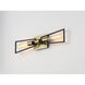 Wings 2 Light 25 inch Black and Satin Brass ADA Wall Sconce Wall Light