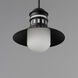 Admiralty LED 12 inch Black Outdoor Pendant