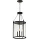 Belfry 3 Light 13 inch Black Outdoor Pendant in Clear