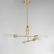 Equilibrium LED 36 inch Natural Aged Brass Single Pendant Ceiling Light