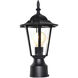 Builder Cast 1 Light 15.25 inch Black Outdoor Pole/Post Mount