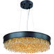 Mystic LED 24 inch Bronze Single Pendant Ceiling Light in Scotch Crystal