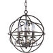 Orbit 3 Light 12 inch Oil Rubbed Bronze Single Pendant Ceiling Light