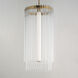 Jolie LED 14 inch Natural Aged Brass Entry Foyer Pendant Ceiling Light