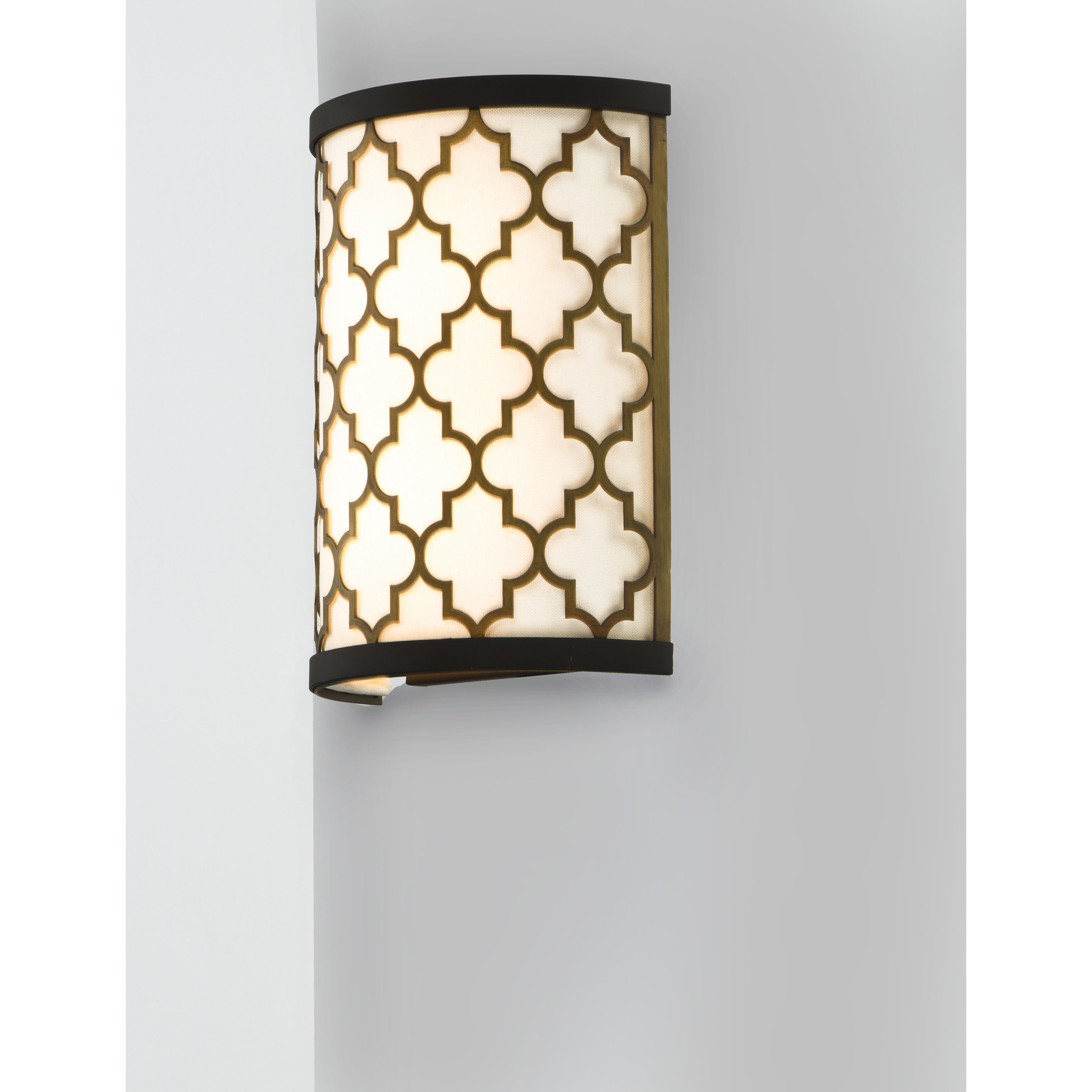 Crest LED 8 inch Oil Rubbed Bronze/Antique Brass ADA Wall Sconce Wall Light