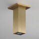 Culvert LED 2.5 inch Natural Aged Brass Outdoor Flush Mount