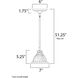 Marin 1 Light 7 inch Satin Nickel Mini Pendant Ceiling Light