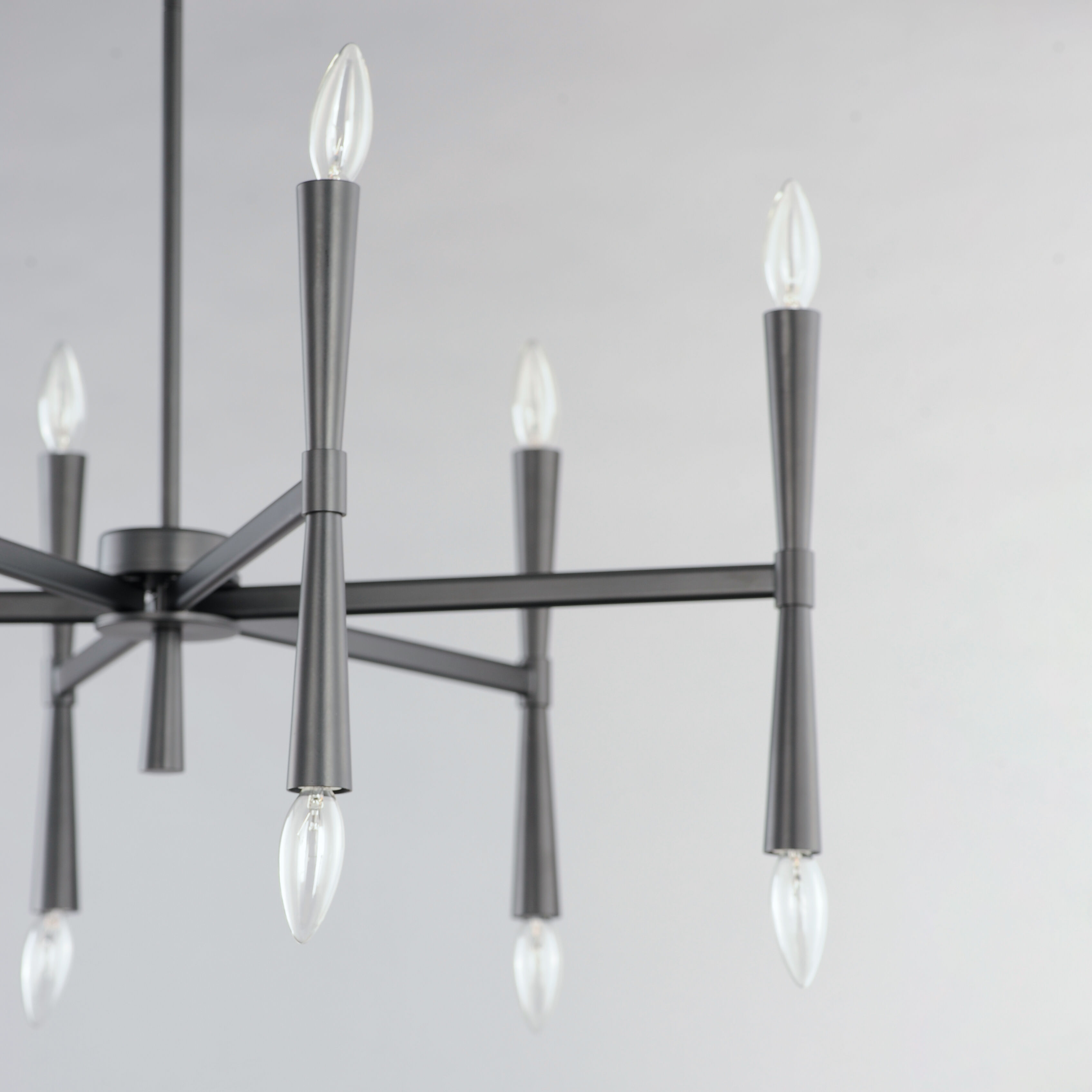Rome 12 Light 29 inch Black Chandelier Ceiling Light