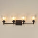 Julip 4 Light 31.75 inch Dark Bronze Bath Vanity Wall Light