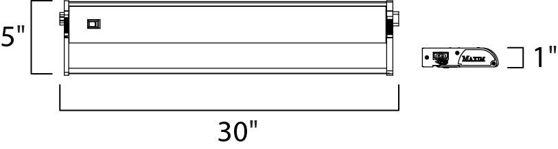 CounterMax MX-X12 120 Xenon 30 inch Metallic Bronze Under Cabinet Kit