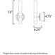 Ovation LED 4.25 inch Black Wall Sconce Wall Light