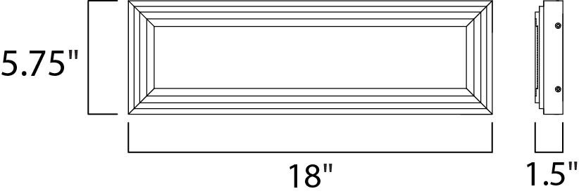 Picazzo LED LED 18 inch Polished Chrome Vanity Light Wall Light