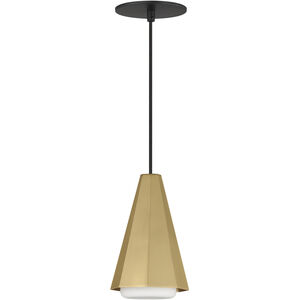 Rizzo 1 Light 5.75 inch Black and Antique Brass Single Pendant Ceiling Light