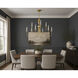 Paloma 9 Light 36 inch Gold Leaf Chandelier Ceiling Light