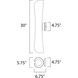 Scroll LED 30 inch Architectural Bronze Outdoor Wall Mount