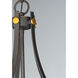 Wellington 5 Light 30 inch Oil Rubbed Bronze and Antique Brass Multi-Light Pendant Ceiling Light