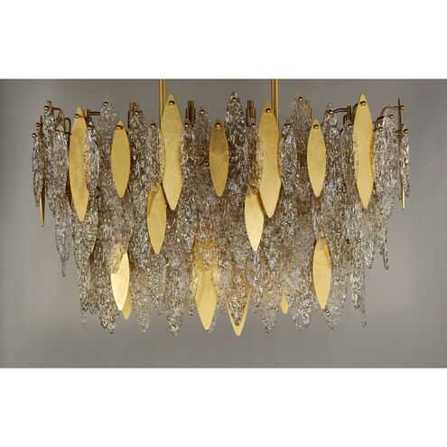 Majestic 18 Light 17 inch Gold Leaf Chandelier Ceiling Light