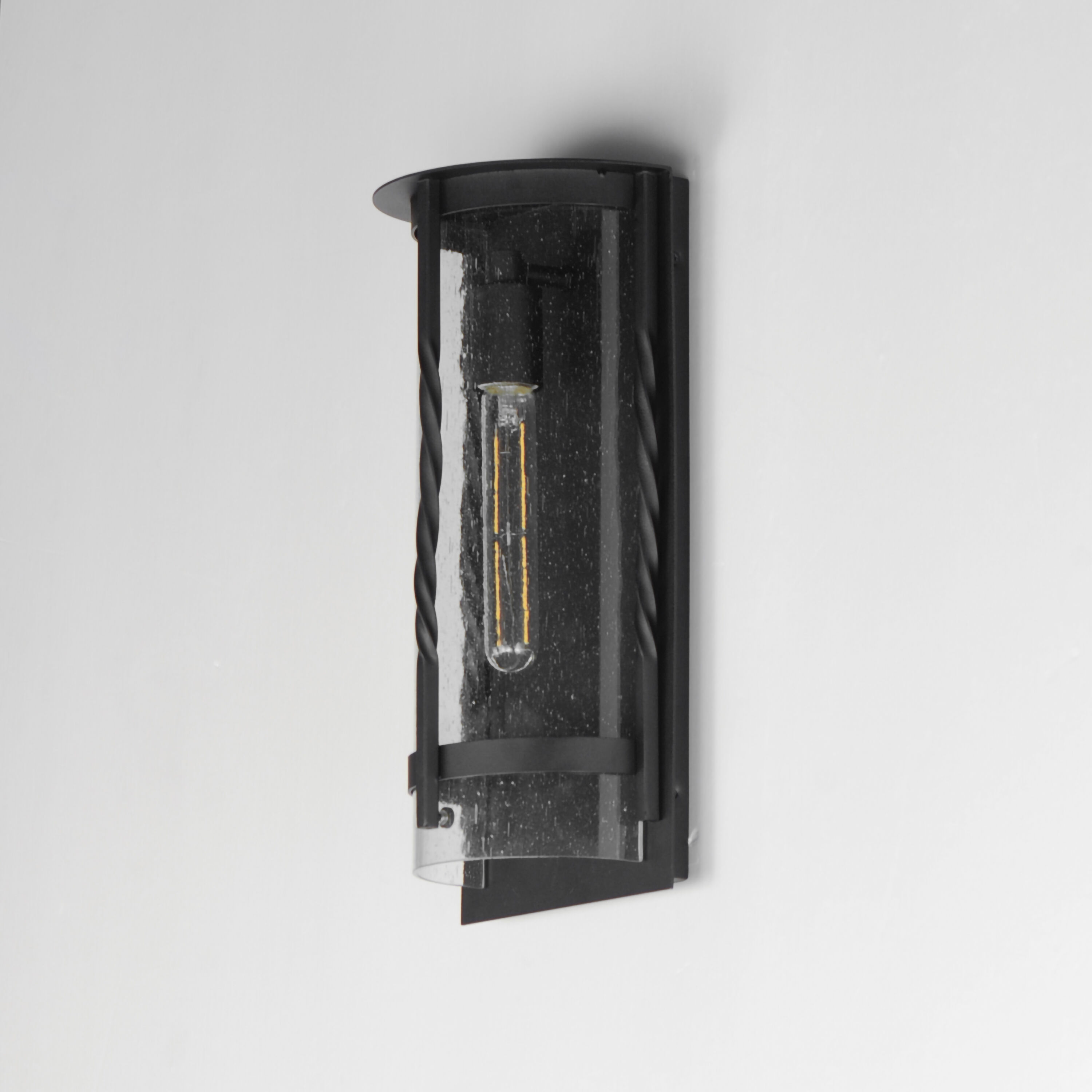 Foundry 1 Light 16 inch Black Outdoor Wall Mount