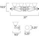 Manor 4 Light 37 inch Oil Rubbed Bronze Bath Vanity Wall Light