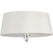 Rondo 3 Light 15 inch Polished Nickel Flush Mount Ceiling Light