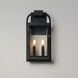 Bonham 2 Light 16.5 inch Black Outdoor Wall Mount