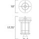 Oakville LED 17.75 inch Black Oxide Outdoor Pole/Post Mount