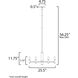 Emana 6 Light 25.5 inch Natural Aged Brass Chandelier Ceiling Light