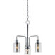 Filigree 3 Light 18 inch Polished Chrome Mini Chandelier Ceiling Light