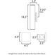 Culvert LED 15 inch Architectural Bronze Outdoor Wall Mount