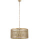 Hatcher 4 Light 24 inch Gold Suspension Pendant Ceiling Light