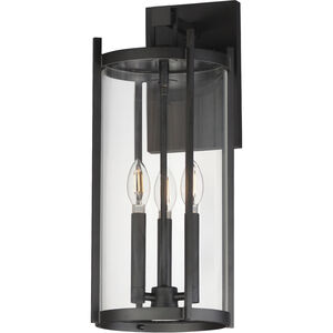 Belfry 3 Light 9 inch Black Outdoor Hanging Lantern