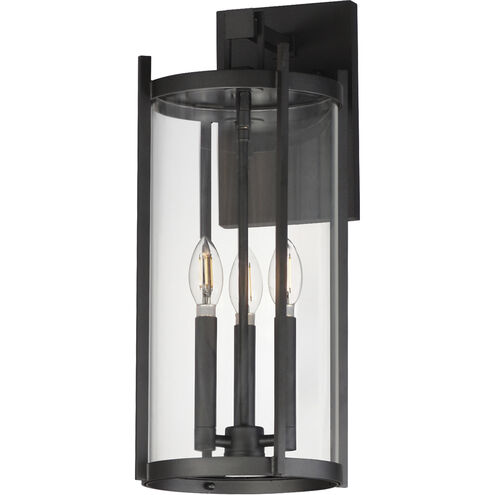 Belfry 3 Light 9 inch Black Outdoor Hanging Lantern