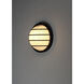 Bulwark LED 10.25 inch Black Outdoor Wall Mount