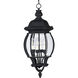 Crown Hill 4 Light 10 inch Black Outdoor Hanging Lantern