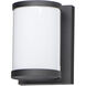 Barrel LED 7.25 inch Black Outdoor Wall Mount