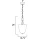 Logan 3 Light 12.75 inch Black Entry Foyer Pendant Ceiling Light