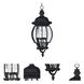Crown Hill 4 Light 10 inch Black Outdoor Hanging Lantern