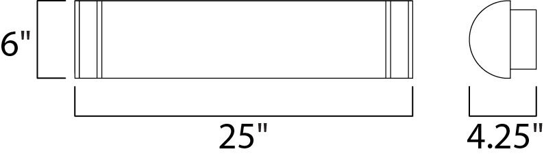 Linear LED LED 25 inch Satin Nickel Wall Sconce Wall Light