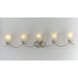 Vital 5 Light 41 inch Satin Nickel Bath Vanity Wall Light